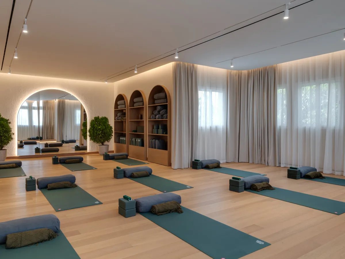 Modern wellness center with clean environment